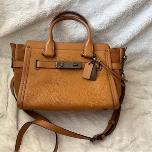 Coach Camel Leather Satchel